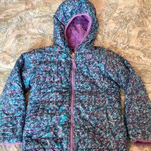 Little Girl size 6 TheNorthFace Reversible jacket